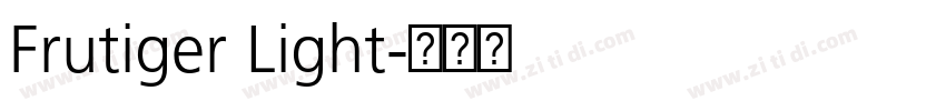 Frutiger Light字体转换
